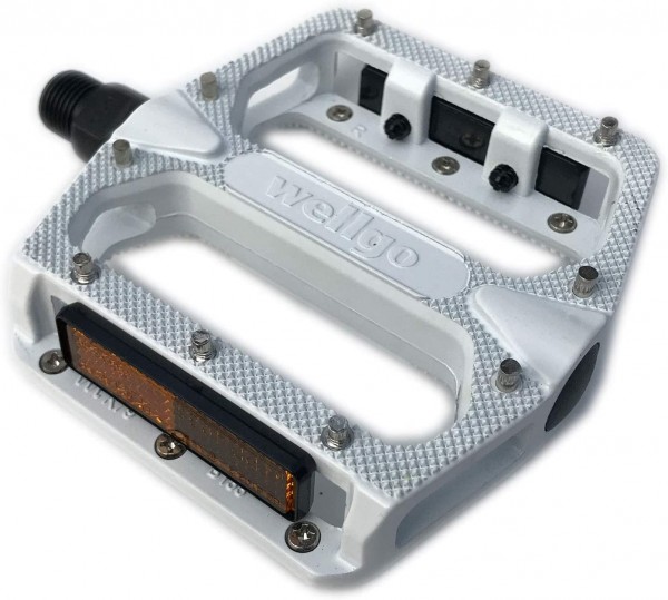 Wellgo B155 ALU Plattform Pedale MTB Dirt DH weiss